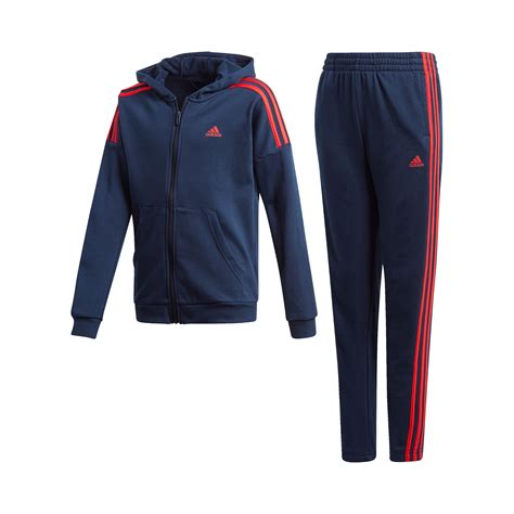 adidas sportanzug herren blau rot